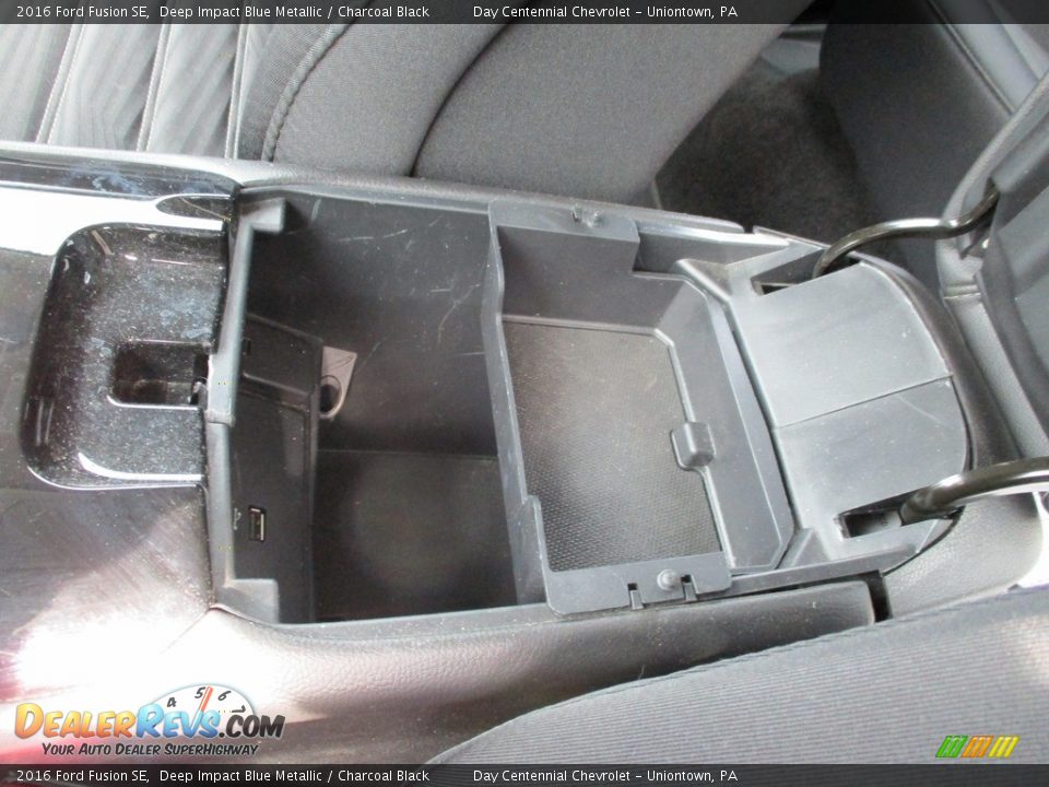 2016 Ford Fusion SE Deep Impact Blue Metallic / Charcoal Black Photo #25