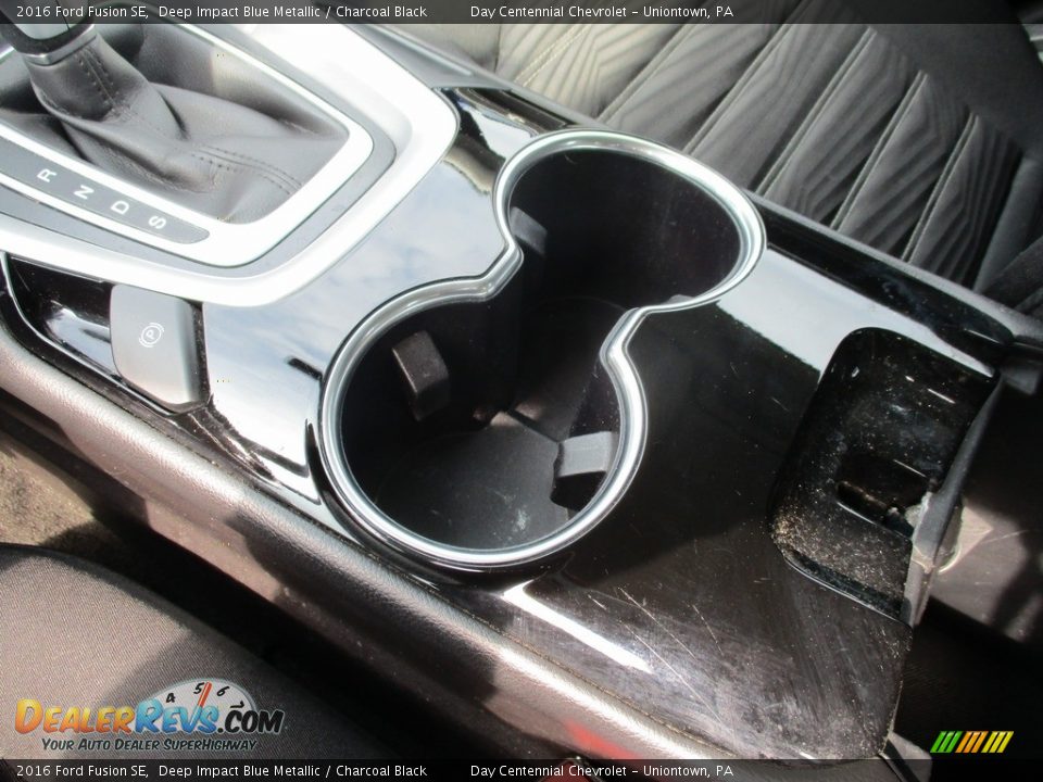 2016 Ford Fusion SE Deep Impact Blue Metallic / Charcoal Black Photo #26