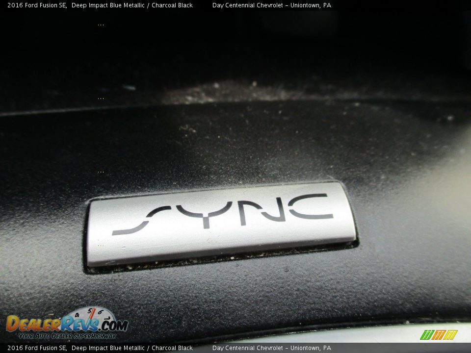 2016 Ford Fusion SE Deep Impact Blue Metallic / Charcoal Black Photo #28