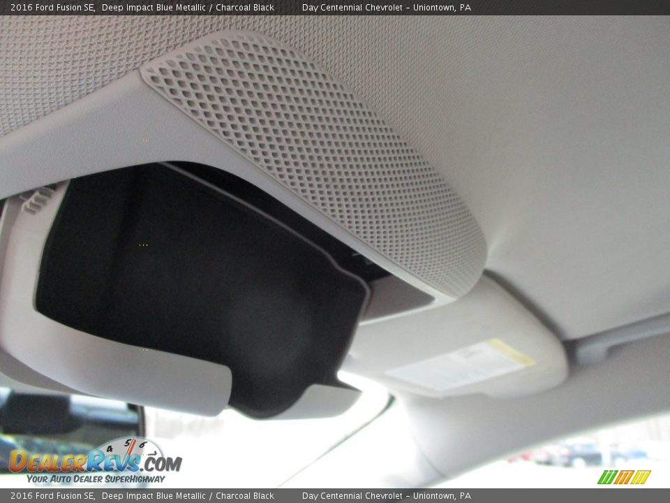 2016 Ford Fusion SE Deep Impact Blue Metallic / Charcoal Black Photo #29