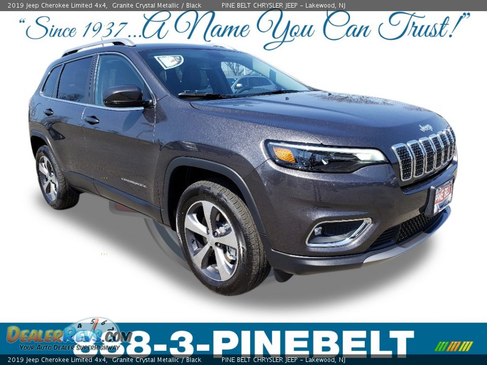 2019 Jeep Cherokee Limited 4x4 Granite Crystal Metallic / Black Photo #1