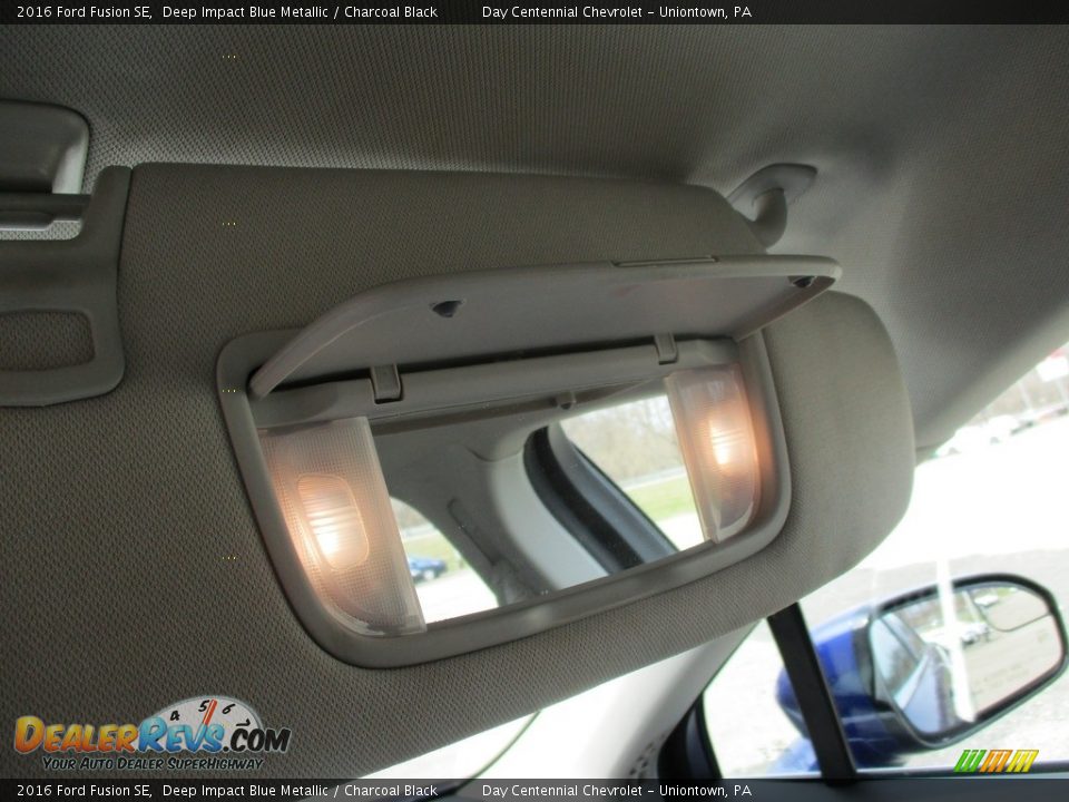 2016 Ford Fusion SE Deep Impact Blue Metallic / Charcoal Black Photo #30