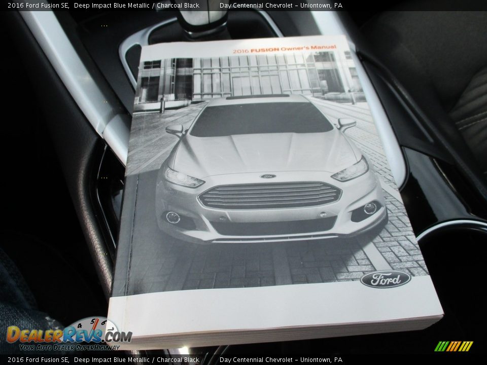 2016 Ford Fusion SE Deep Impact Blue Metallic / Charcoal Black Photo #32