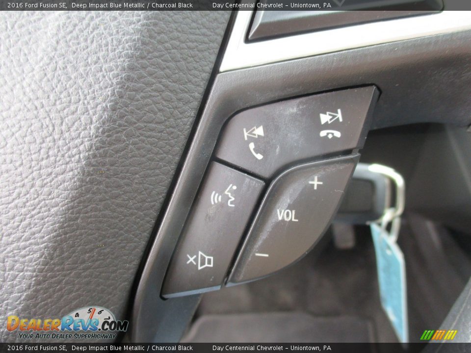 2016 Ford Fusion SE Deep Impact Blue Metallic / Charcoal Black Photo #33