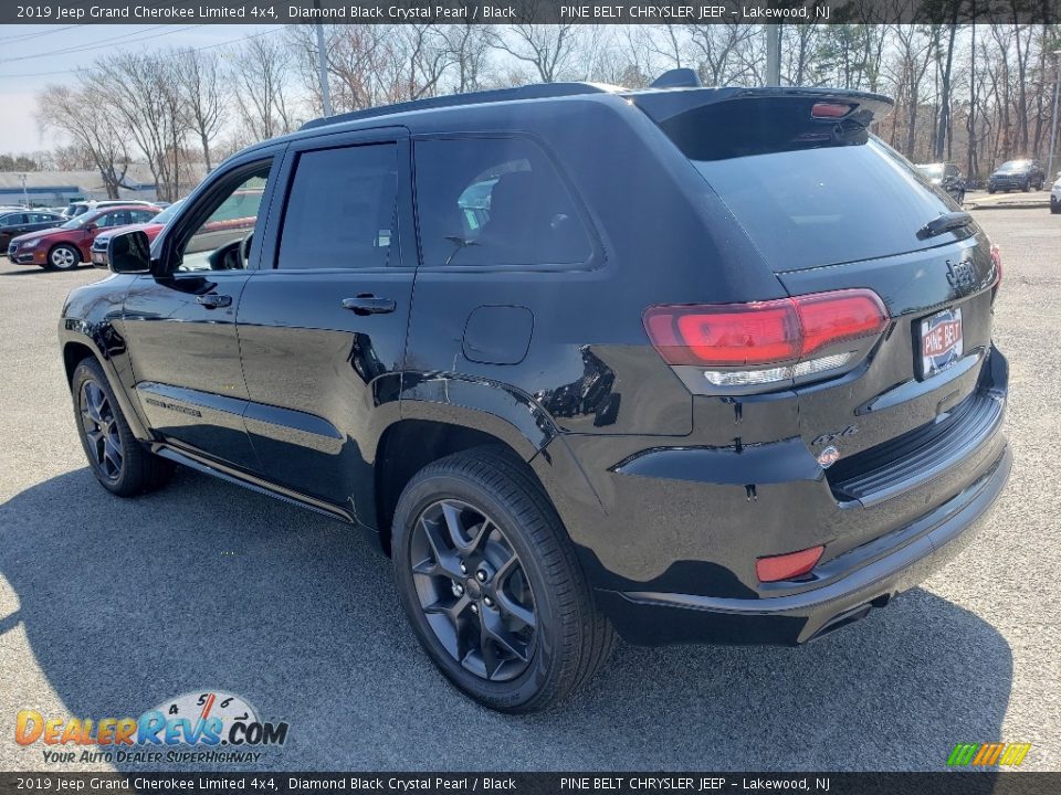 2019 Jeep Grand Cherokee Limited 4x4 Diamond Black Crystal Pearl / Black Photo #4