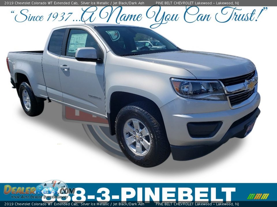 2019 Chevrolet Colorado WT Extended Cab Silver Ice Metallic / Jet Black/Dark Ash Photo #1