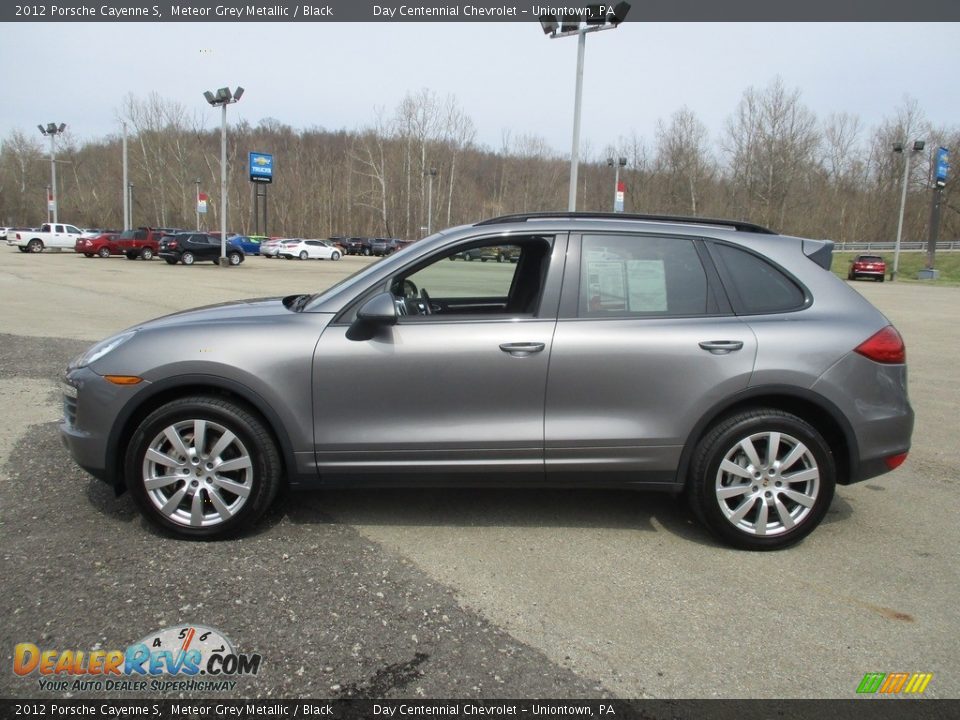 2012 Porsche Cayenne S Meteor Grey Metallic / Black Photo #2