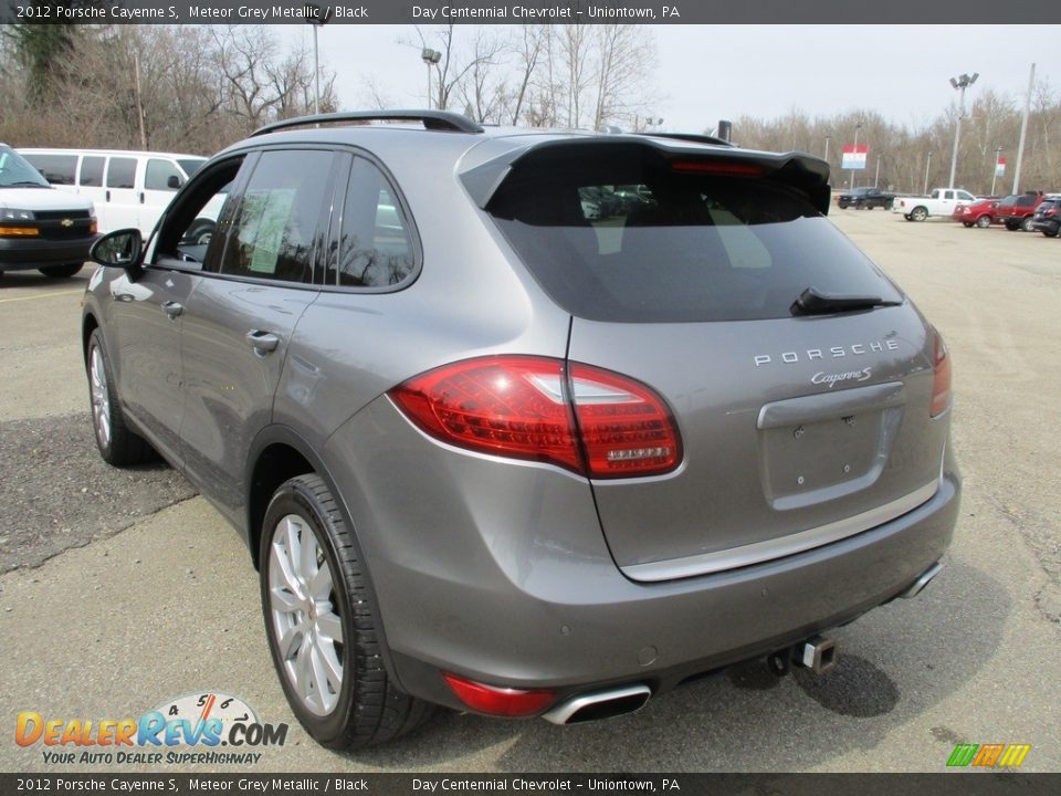 2012 Porsche Cayenne S Meteor Grey Metallic / Black Photo #3