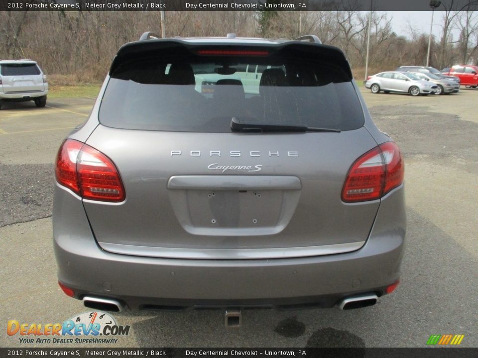 2012 Porsche Cayenne S Meteor Grey Metallic / Black Photo #4