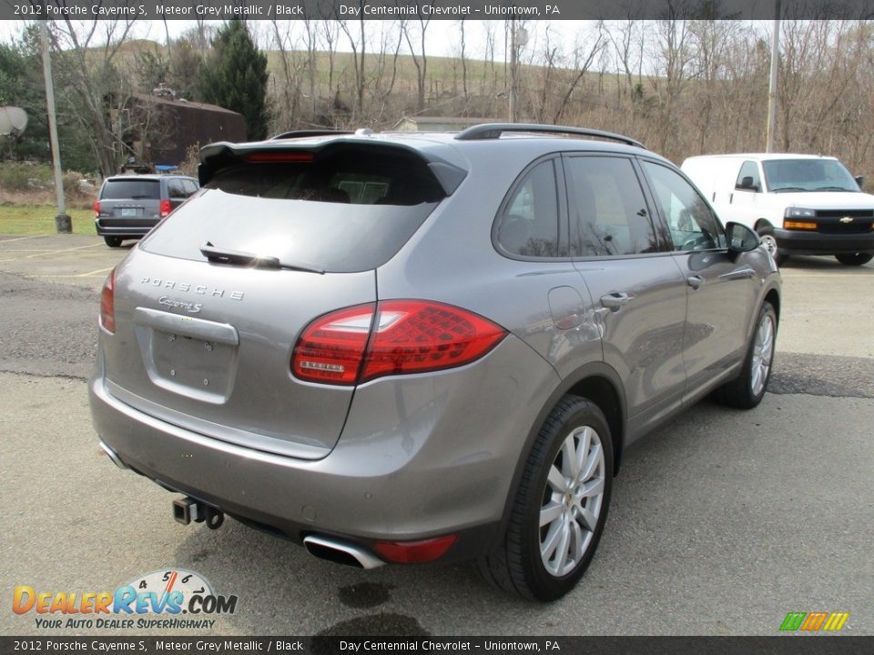 2012 Porsche Cayenne S Meteor Grey Metallic / Black Photo #5