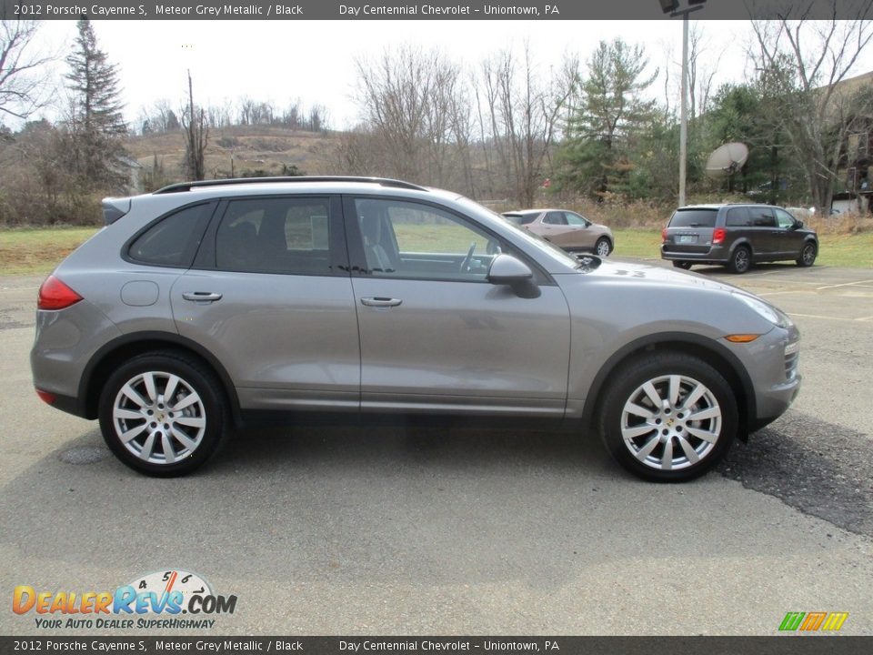 2012 Porsche Cayenne S Meteor Grey Metallic / Black Photo #6