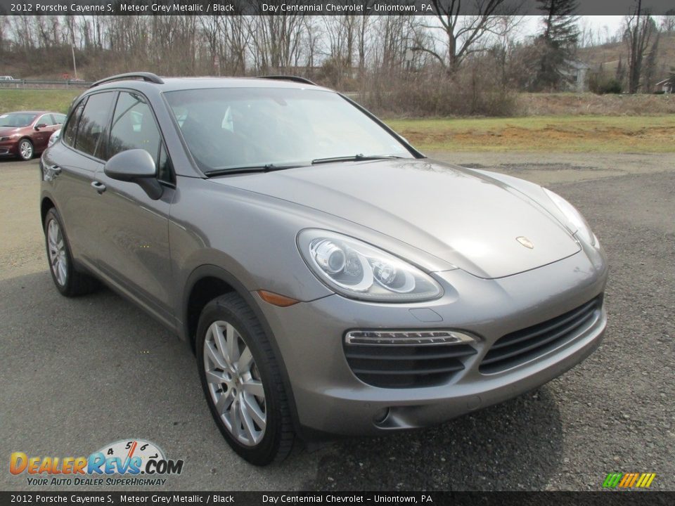 2012 Porsche Cayenne S Meteor Grey Metallic / Black Photo #15