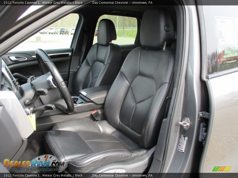 2012 Porsche Cayenne S Meteor Grey Metallic / Black Photo #21