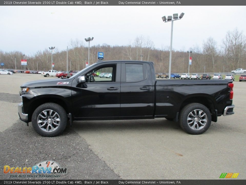 2019 Chevrolet Silverado 1500 LT Double Cab 4WD Black / Jet Black Photo #2