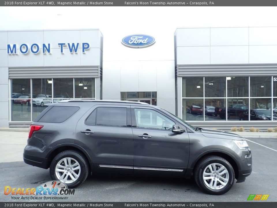 2018 Ford Explorer XLT 4WD Magnetic Metallic / Medium Stone Photo #1