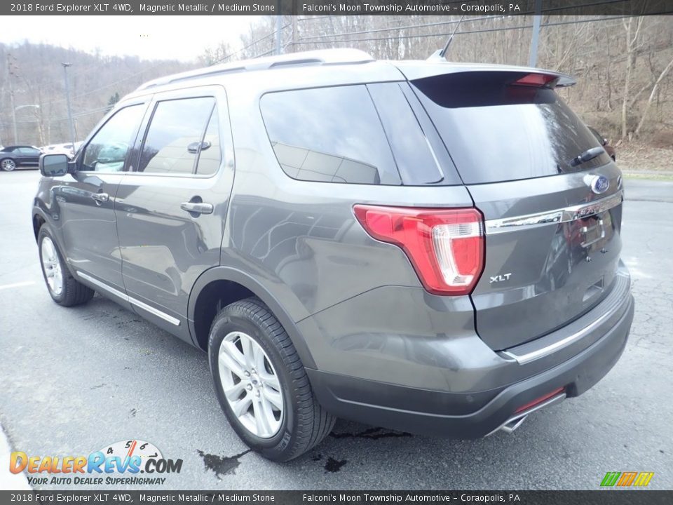 2018 Ford Explorer XLT 4WD Magnetic Metallic / Medium Stone Photo #5