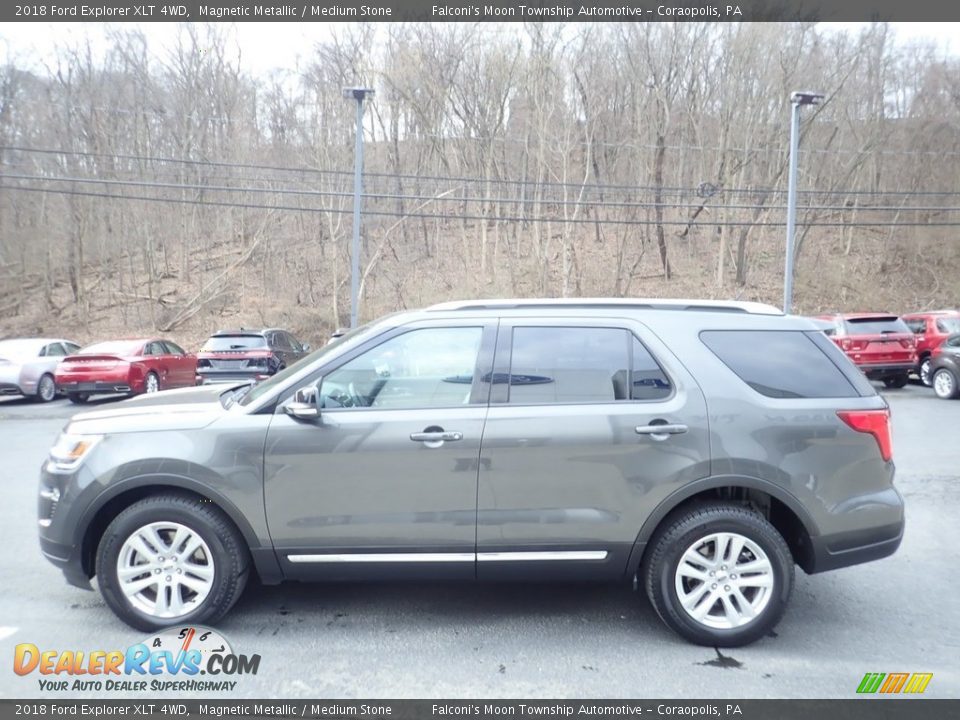 2018 Ford Explorer XLT 4WD Magnetic Metallic / Medium Stone Photo #6