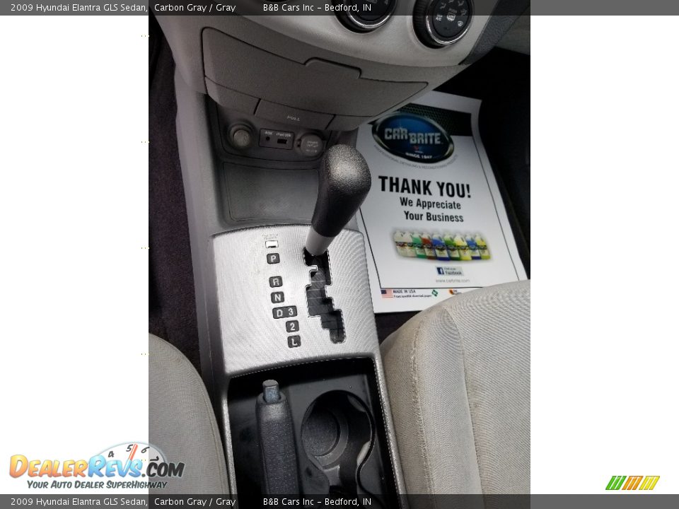 2009 Hyundai Elantra GLS Sedan Carbon Gray / Gray Photo #10