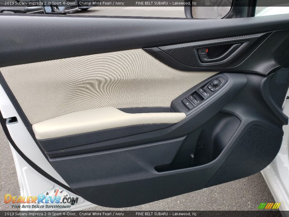 2019 Subaru Impreza 2.0i Sport 4-Door Crystal White Pearl / Ivory Photo #7