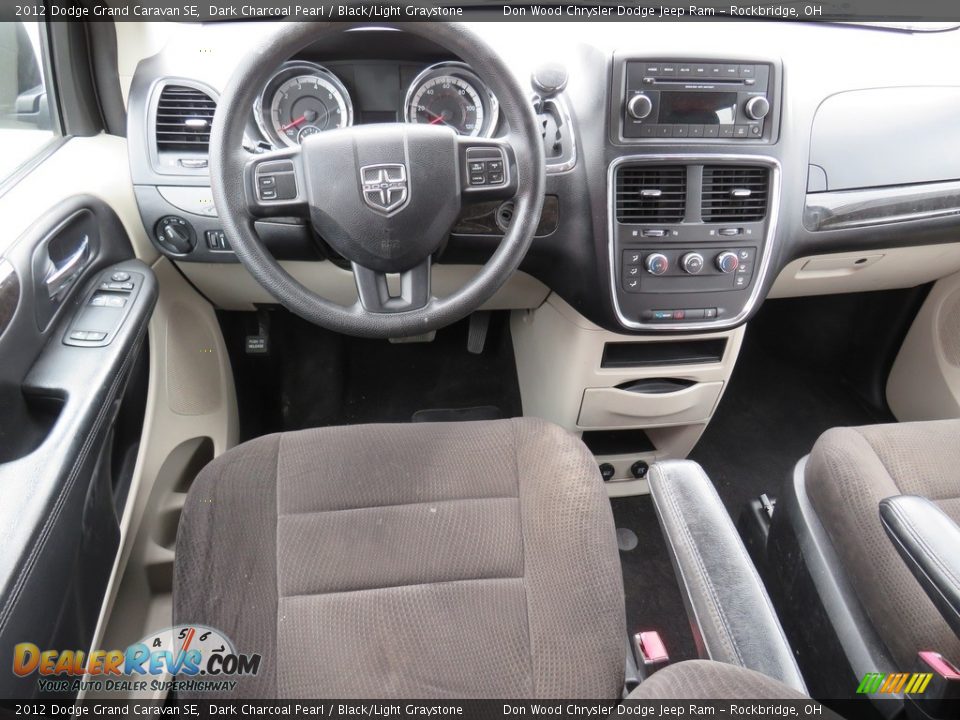 2012 Dodge Grand Caravan SE Dark Charcoal Pearl / Black/Light Graystone Photo #30