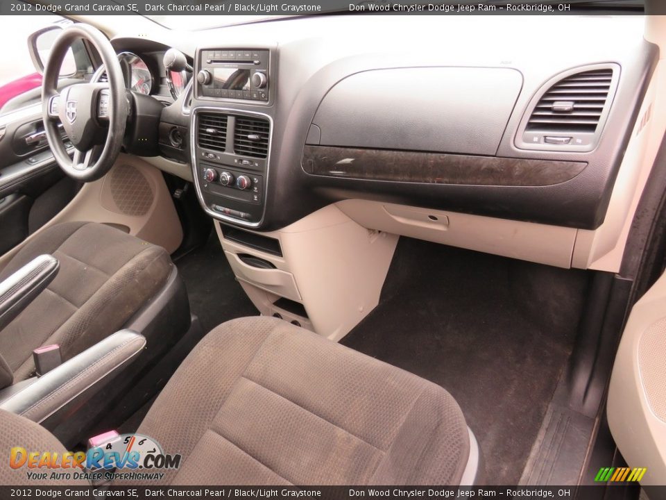 2012 Dodge Grand Caravan SE Dark Charcoal Pearl / Black/Light Graystone Photo #34