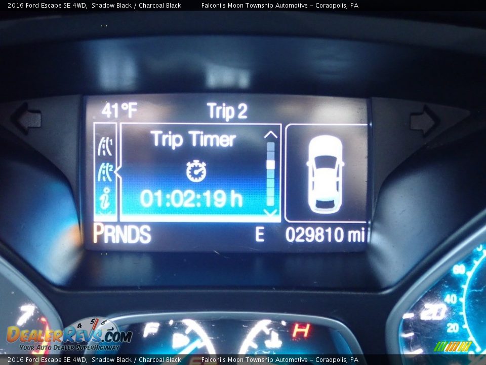 2016 Ford Escape SE 4WD Shadow Black / Charcoal Black Photo #24