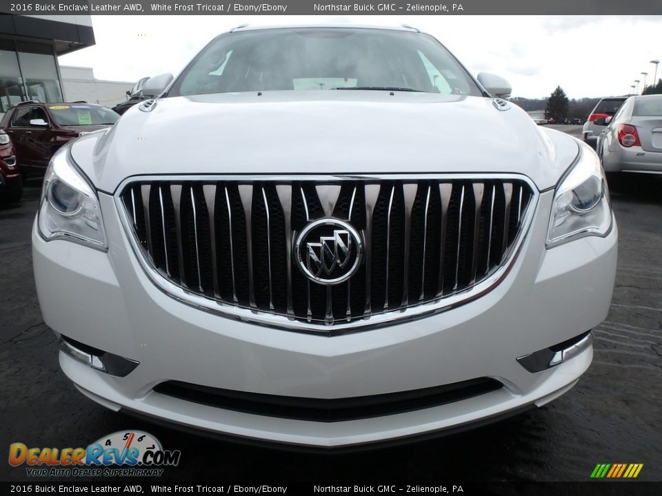 2016 Buick Enclave Leather AWD White Frost Tricoat / Ebony/Ebony Photo #3