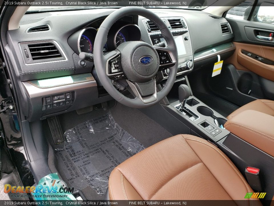 Java Brown Interior - 2019 Subaru Outback 2.5i Touring Photo #8