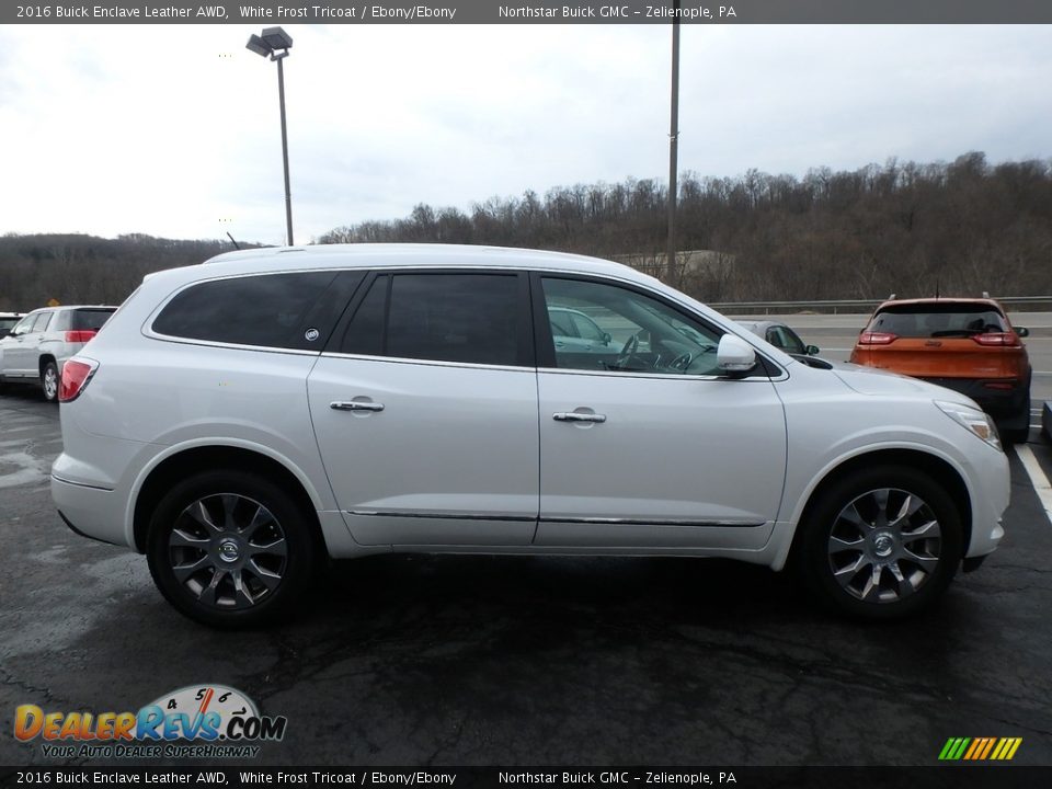 2016 Buick Enclave Leather AWD White Frost Tricoat / Ebony/Ebony Photo #5