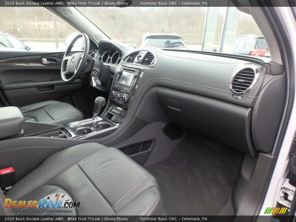 2016 Buick Enclave Leather AWD White Frost Tricoat / Ebony/Ebony Photo #6
