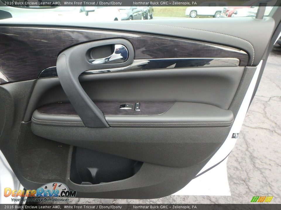 2016 Buick Enclave Leather AWD White Frost Tricoat / Ebony/Ebony Photo #7