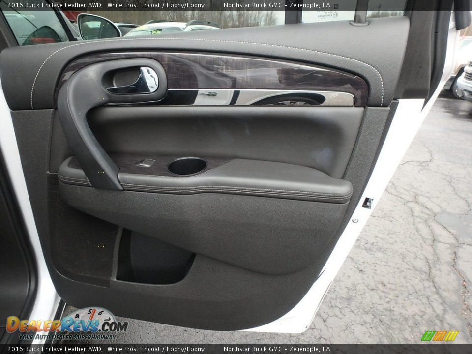 2016 Buick Enclave Leather AWD White Frost Tricoat / Ebony/Ebony Photo #9