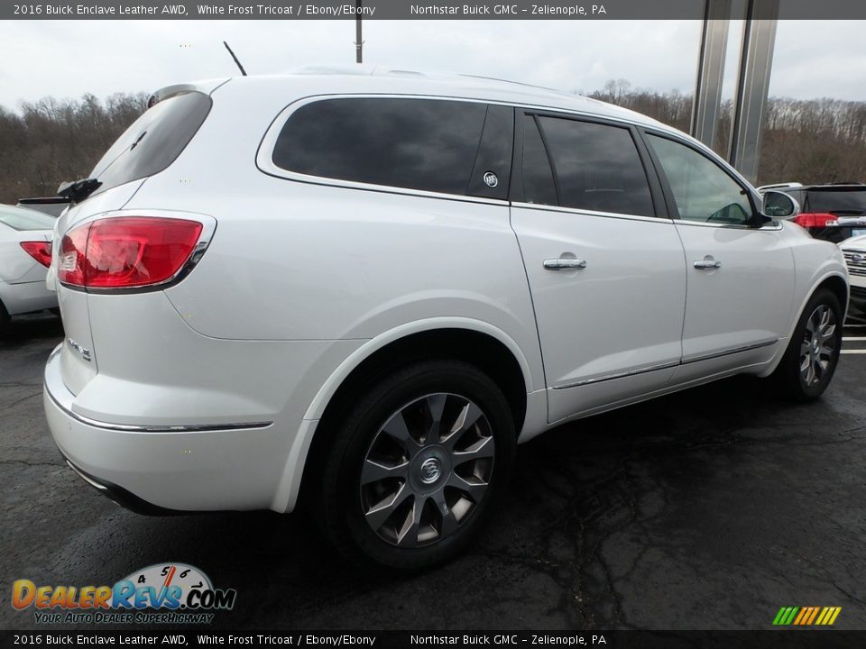 2016 Buick Enclave Leather AWD White Frost Tricoat / Ebony/Ebony Photo #10