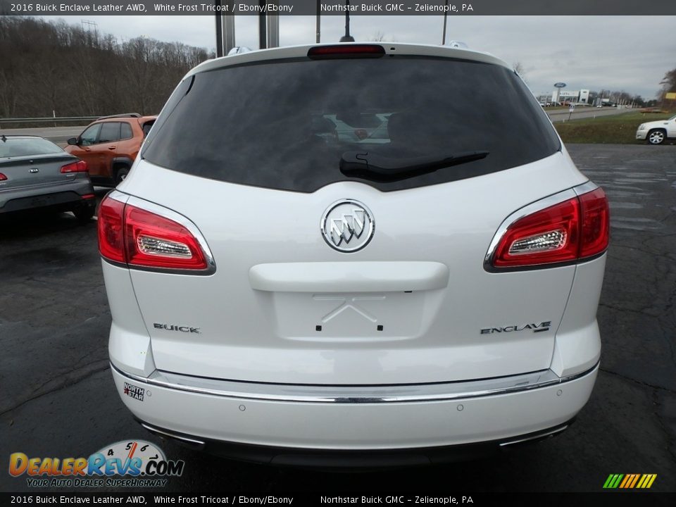 2016 Buick Enclave Leather AWD White Frost Tricoat / Ebony/Ebony Photo #11