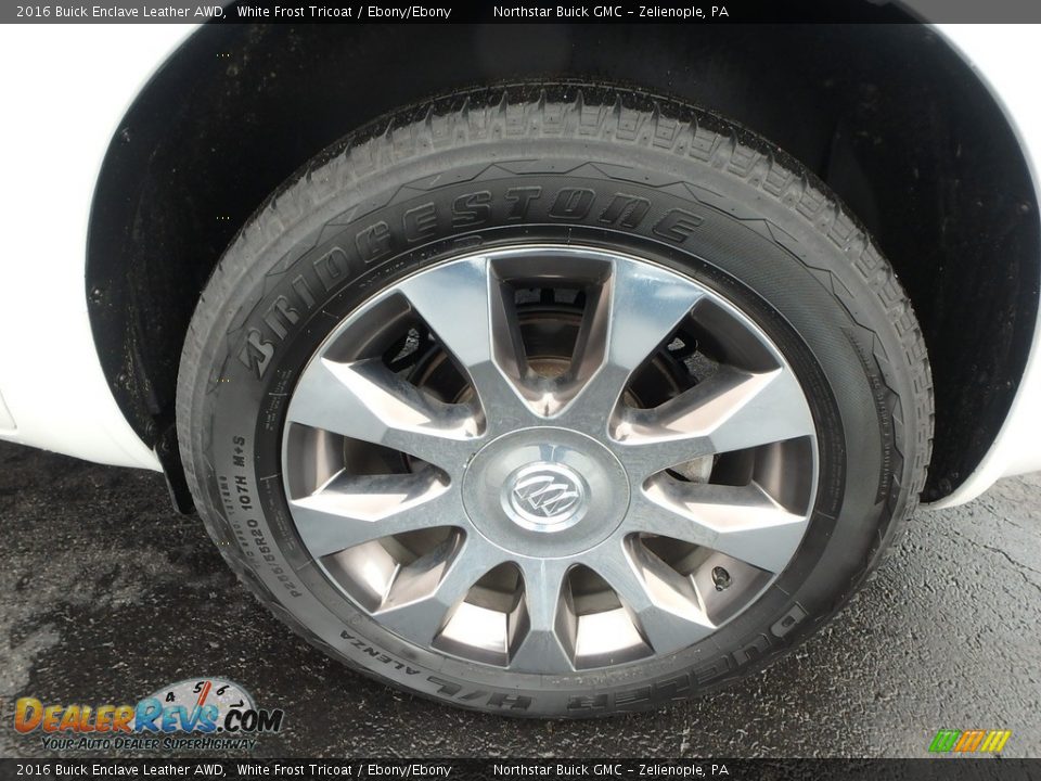 2016 Buick Enclave Leather AWD White Frost Tricoat / Ebony/Ebony Photo #16