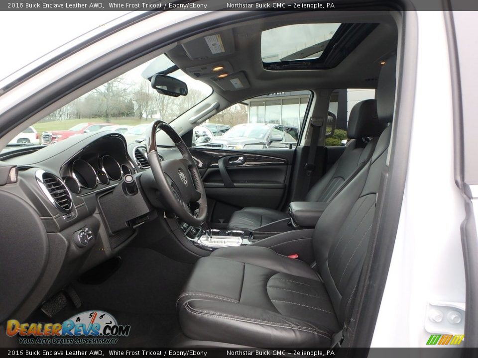 2016 Buick Enclave Leather AWD White Frost Tricoat / Ebony/Ebony Photo #17