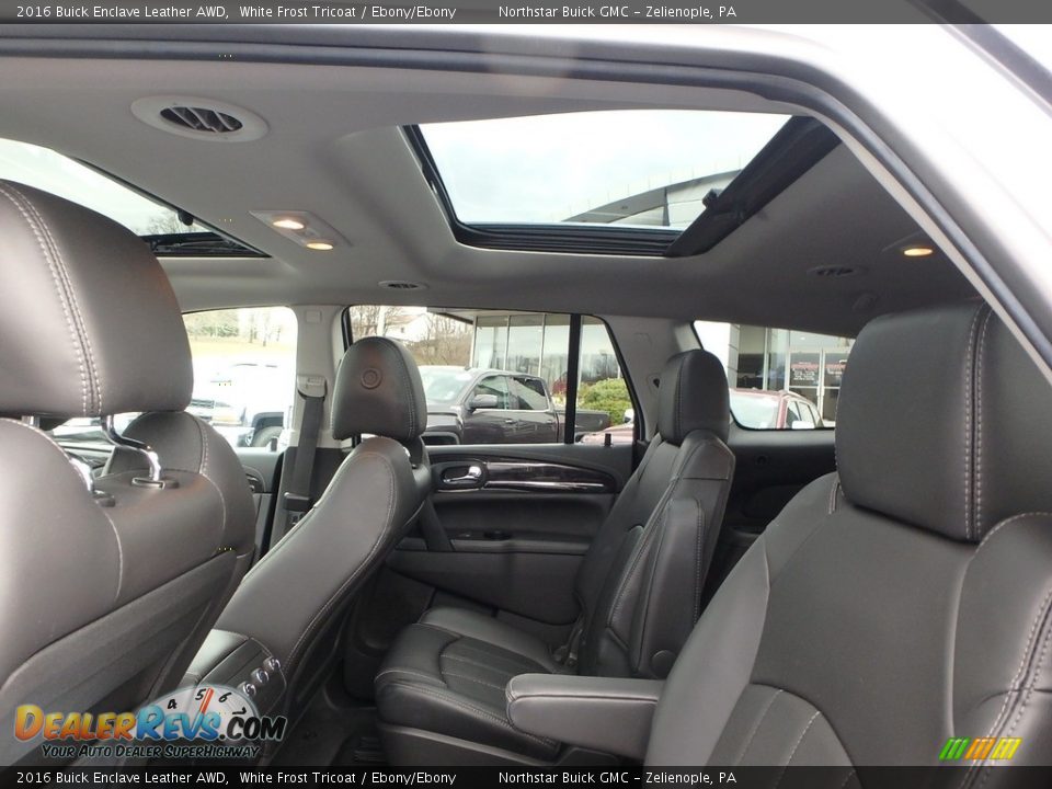 2016 Buick Enclave Leather AWD White Frost Tricoat / Ebony/Ebony Photo #18
