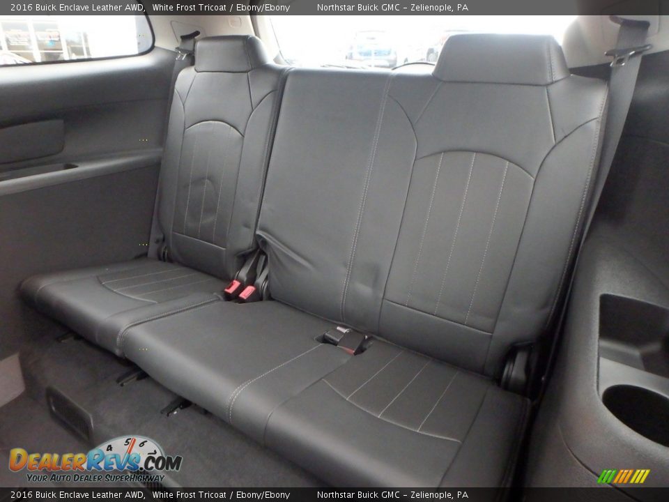 2016 Buick Enclave Leather AWD White Frost Tricoat / Ebony/Ebony Photo #19