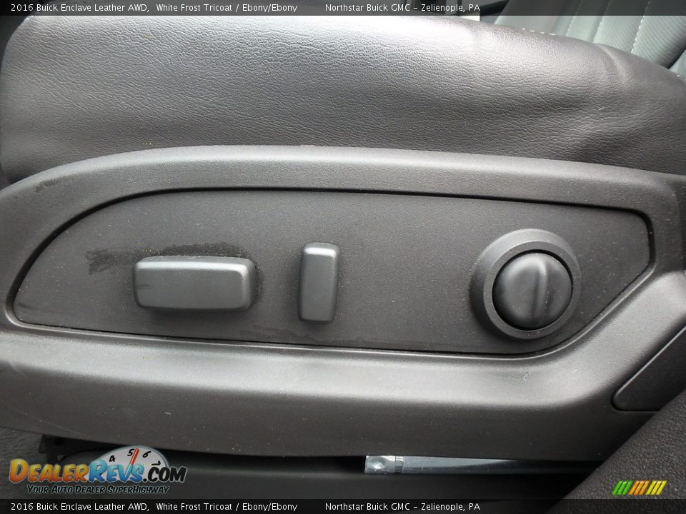 2016 Buick Enclave Leather AWD White Frost Tricoat / Ebony/Ebony Photo #23