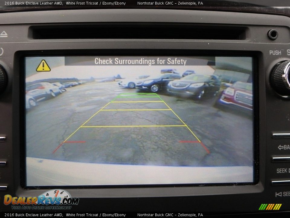 2016 Buick Enclave Leather AWD White Frost Tricoat / Ebony/Ebony Photo #27