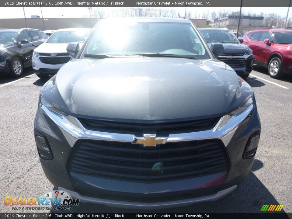 2019 Chevrolet Blazer 3.6L Cloth AWD Nightfall Metallic / Jet Black Photo #8