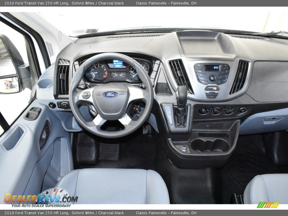 2019 Ford Transit Van 250 HR Long Oxford White / Charcoal black Photo #12