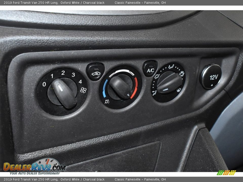 2019 Ford Transit Van 250 HR Long Oxford White / Charcoal black Photo #16