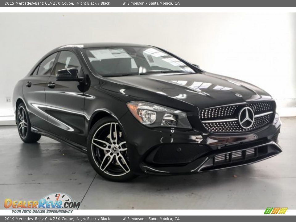 2019 Mercedes-Benz CLA 250 Coupe Night Black / Black Photo #12