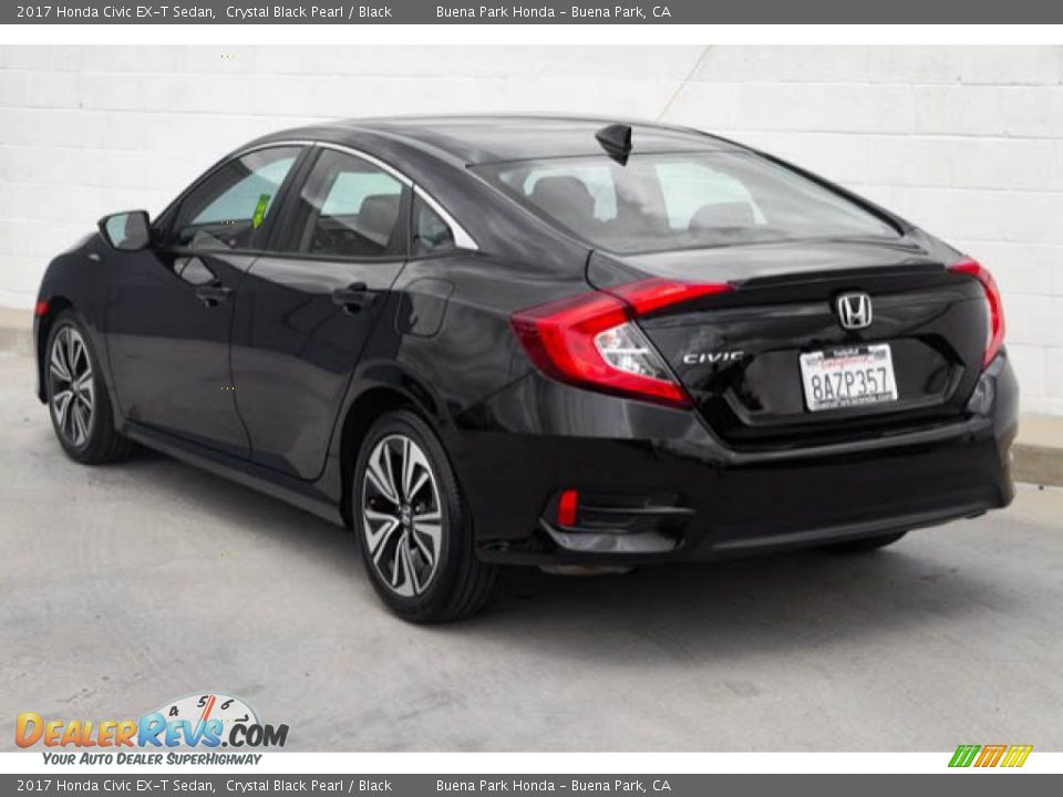 2017 Honda Civic EX-T Sedan Crystal Black Pearl / Black Photo #2