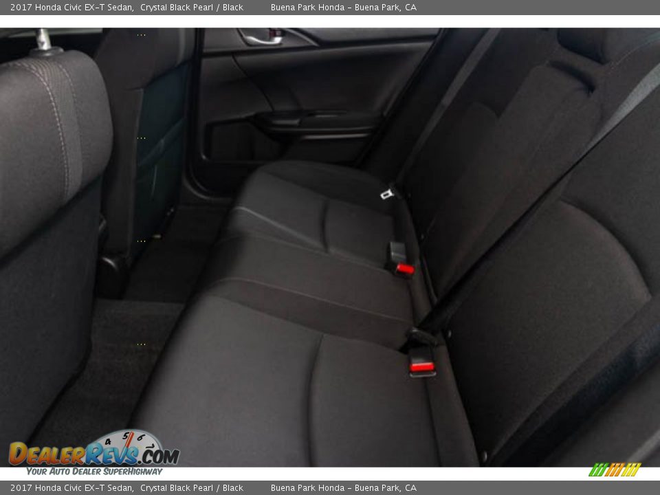 2017 Honda Civic EX-T Sedan Crystal Black Pearl / Black Photo #4