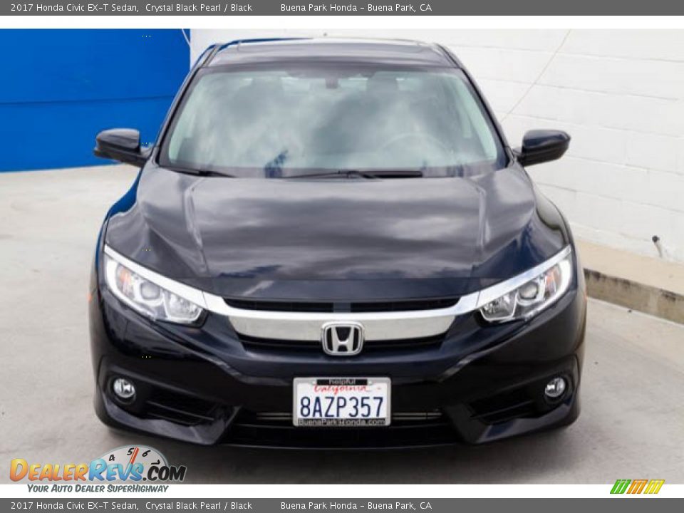 2017 Honda Civic EX-T Sedan Crystal Black Pearl / Black Photo #7