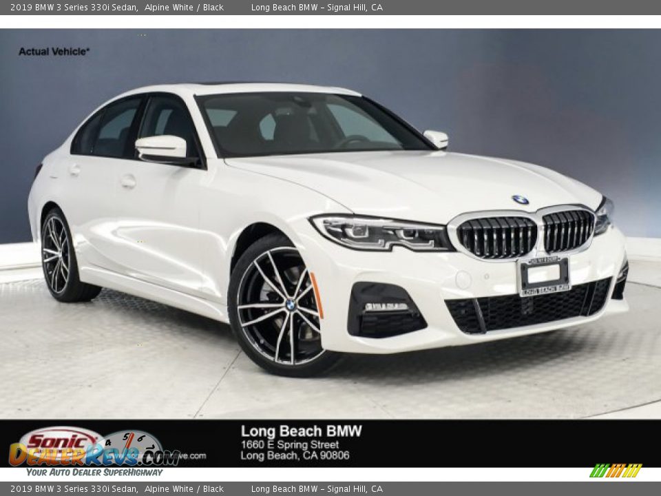 2019 BMW 3 Series 330i Sedan Alpine White / Black Photo #1