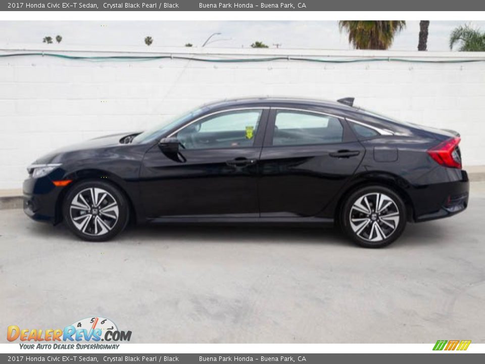 2017 Honda Civic EX-T Sedan Crystal Black Pearl / Black Photo #8