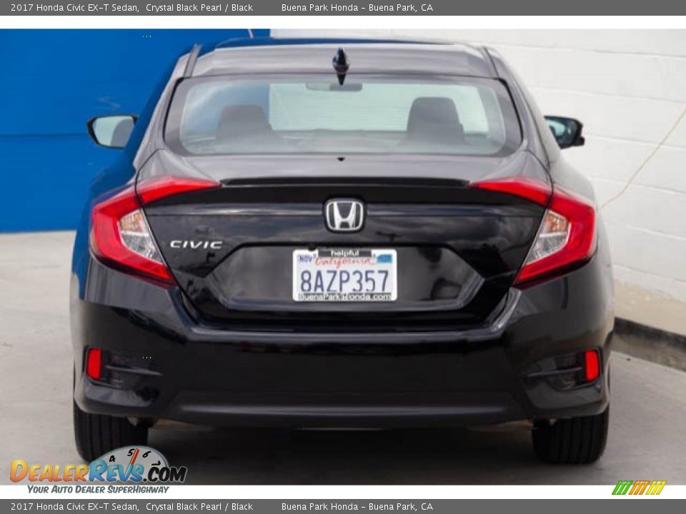 2017 Honda Civic EX-T Sedan Crystal Black Pearl / Black Photo #9